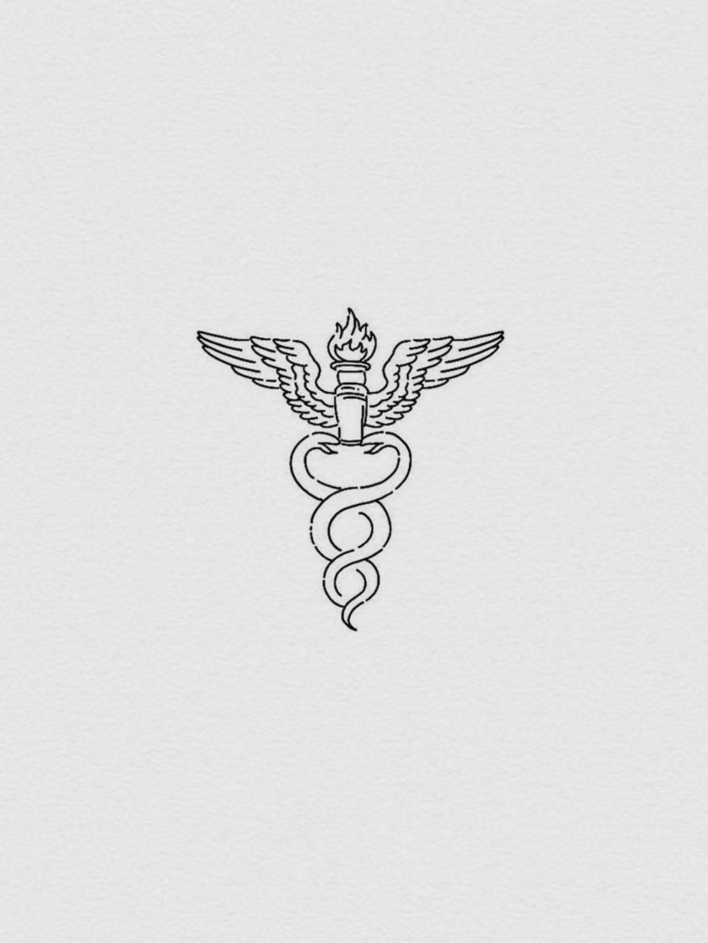 Caduceus Symbol Tattoo