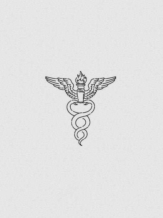 Caduceus Symbol Tattoo