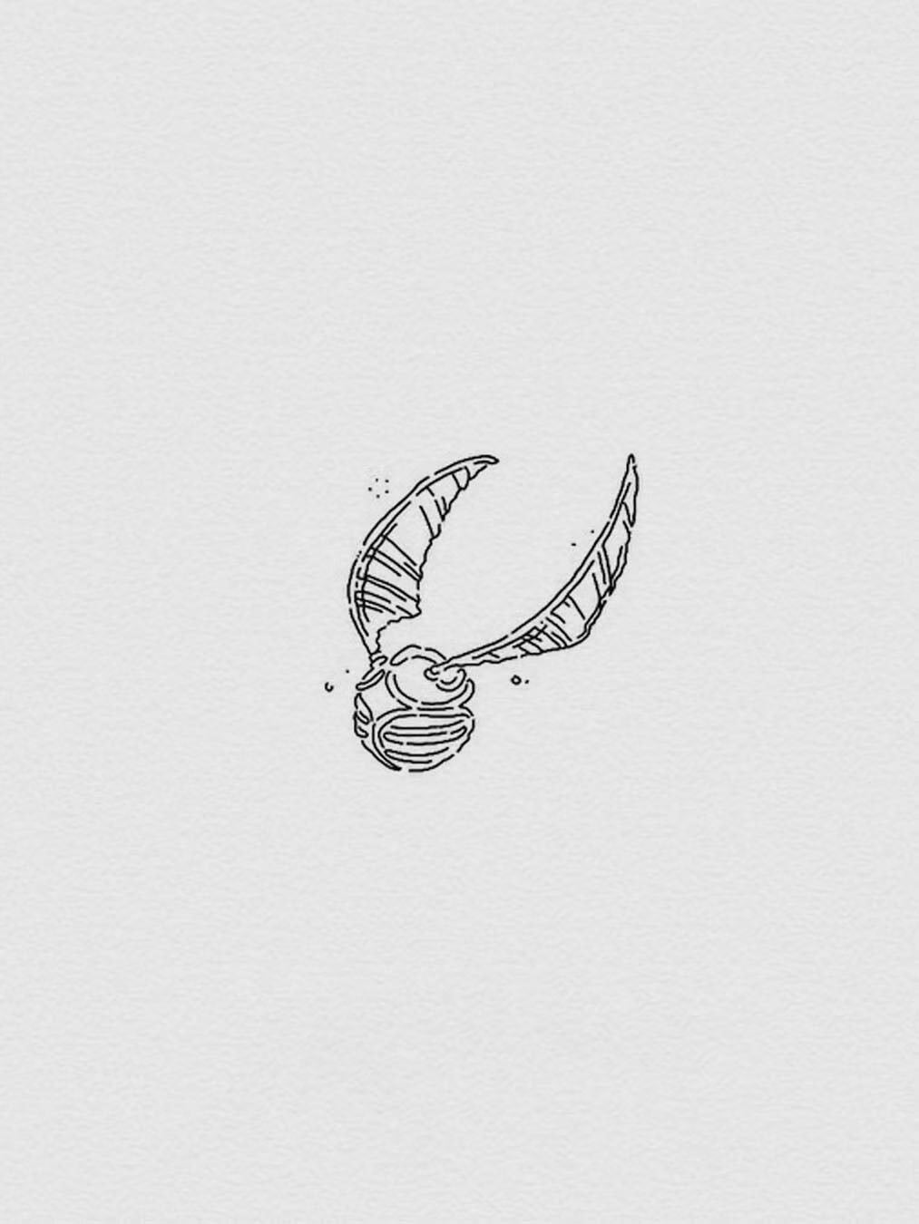 Golden Snitch Magic Tattoo Sticker