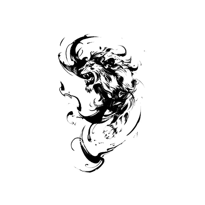 Eternal Roar Temporary Tattoo – Herbal Ink, Waterproof, 15 Days