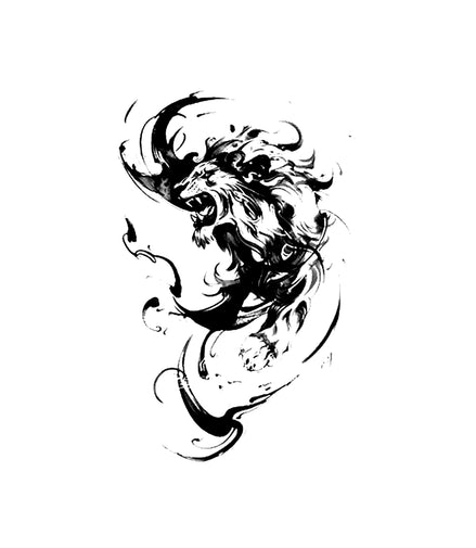 Eternal Roar Temporary Tattoo – Herbal Ink, Waterproof, 15 Days
