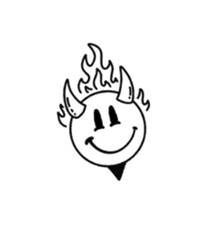 Hellish Smiles Temporary Tattoo 🔥😈Hellish Smiles Temporary Tattoo – Herbal Ink, Waterproof, 15 Days