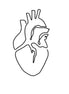Heartbeat Whisper Heartbeat Whisper Temporary Tattoo – Minimalist Heart Line Design for Luck