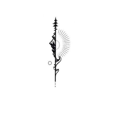 Elysian Summit Elysian Summit — Blessed Botanical Tattoo by MysticInk 🌿✨Elysian Summit Botanical Tattoo – Blessed Energy & Good Luck | MysticInk