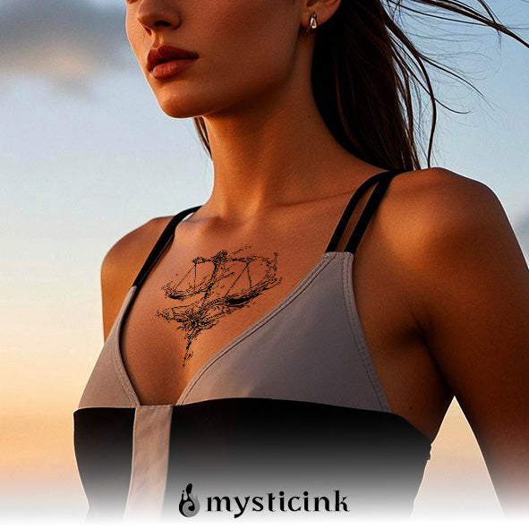 Elysian Balance Temporary Tattoo – Herbal Ink, Waterproof, 15 Days
