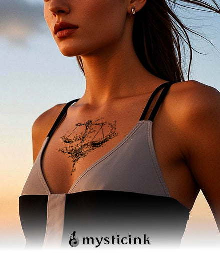 Elysian Balance Temporary Tattoo – Herbal Ink, Waterproof, 15 Days