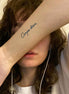 "Carpe Diem Inspirational Herbal Tattoo Sticker"