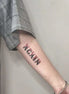 letters tattoo