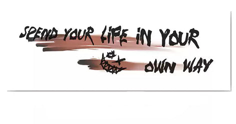 Own Way Script Temp Tattoo