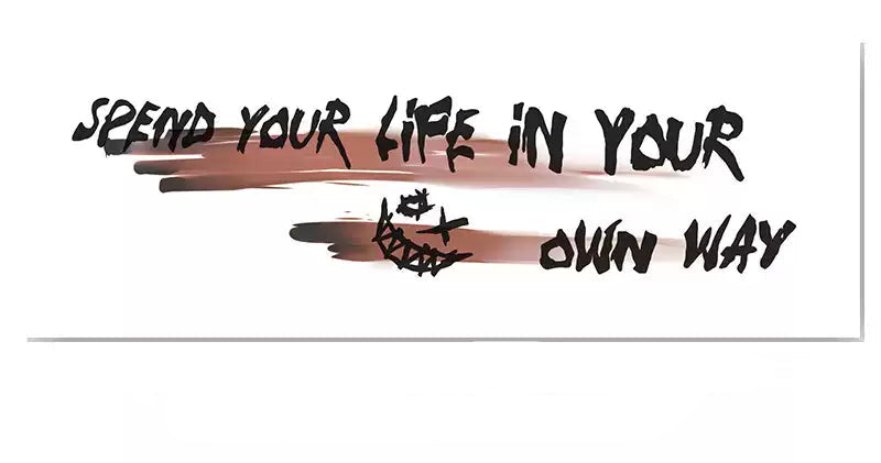 Own Way Script Temp Tattoo