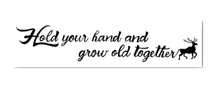 Grow Old Script Temp Tattoo
